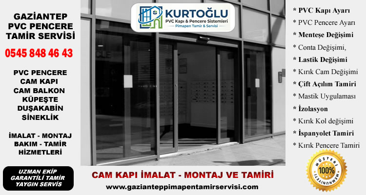 Cam Kapı Montaj ve Tamir Hizmetleri